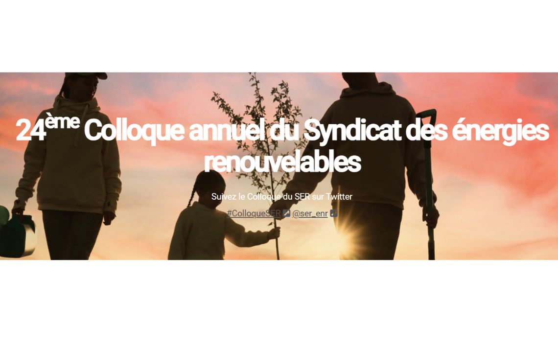 24ème colloque annuel du syndicat des énergies renouvelables