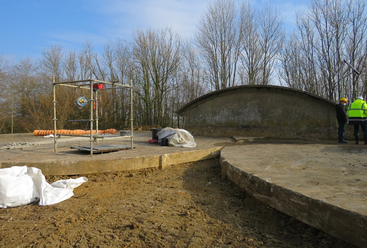 Travaux réservoir de Guise - Crédits photo : Commune de Guise