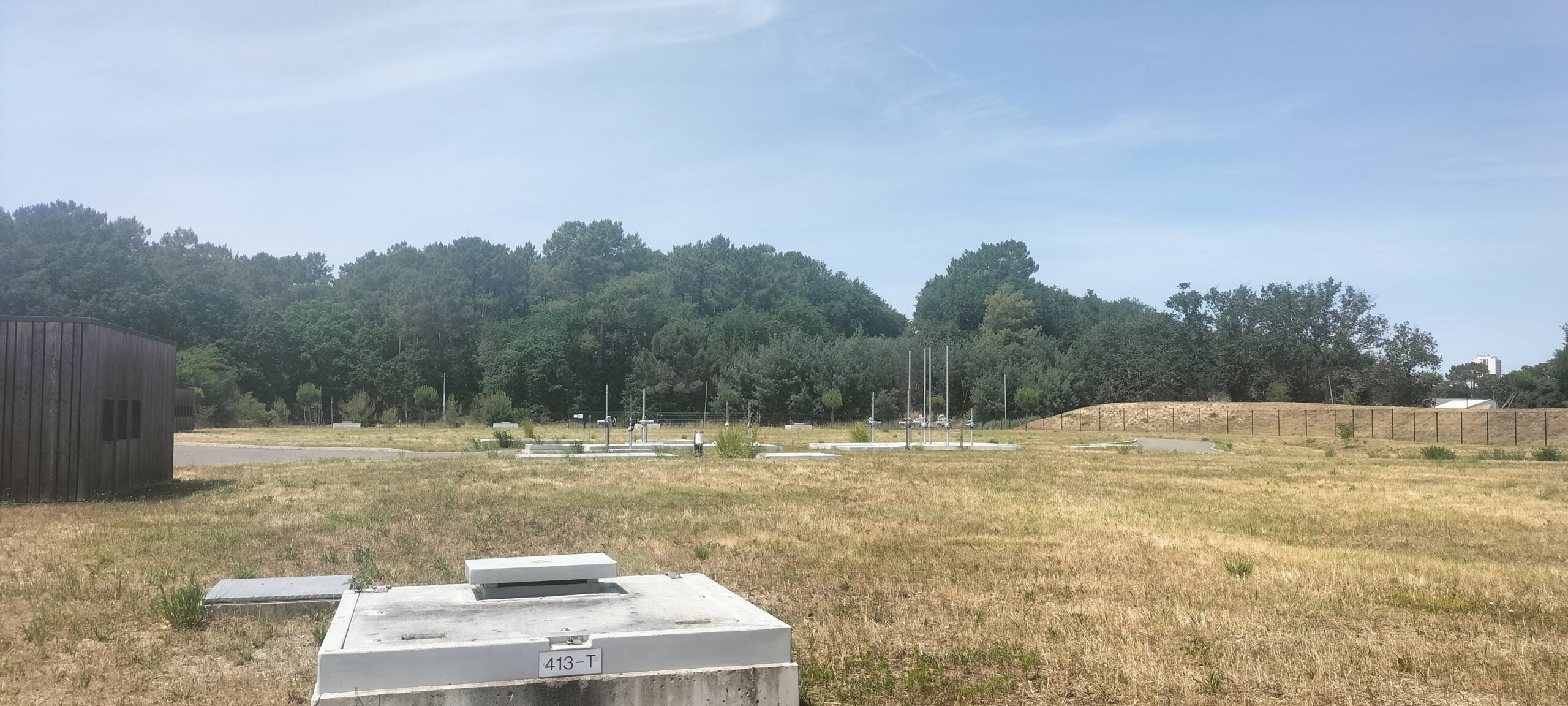 Bassin de sécurité de Lagrua - Crédits photo : SIBA