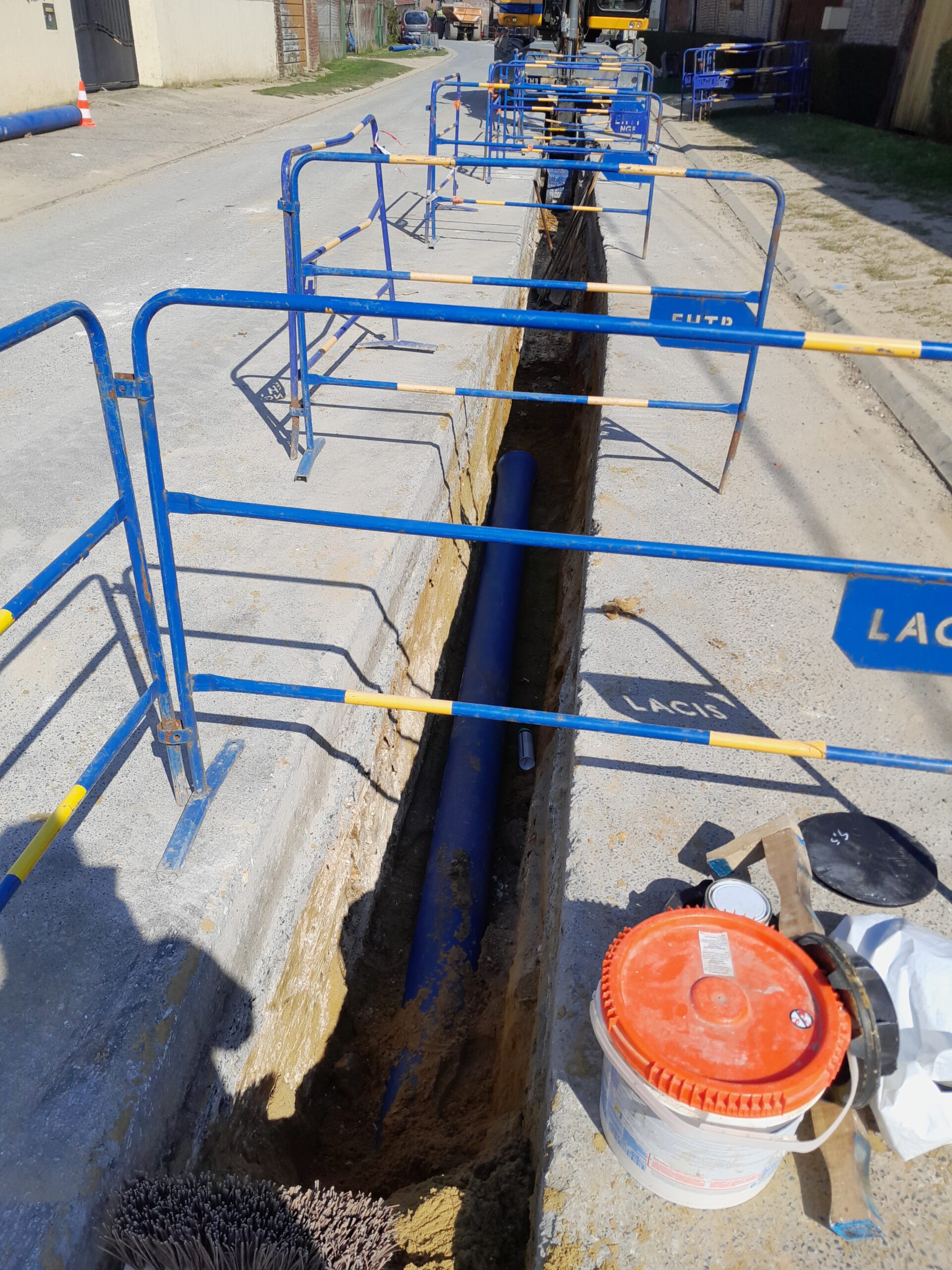 Travaux canalisations - Crédits photo :  SIAEP de Guerbigny