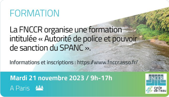 Formation "Autorité de police et de pouvoir de sanction du SPANC"