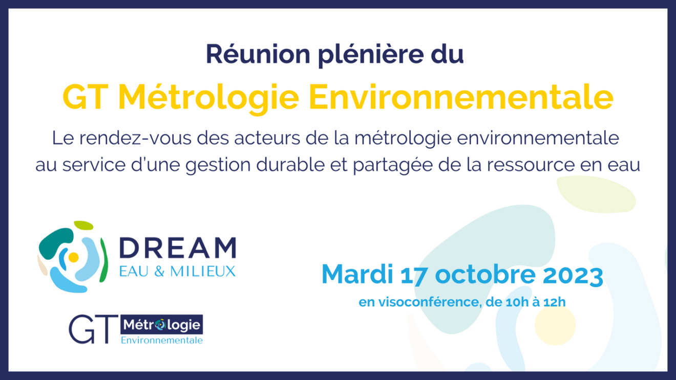 Réunion Plénière du GT Métrologie Environnementale