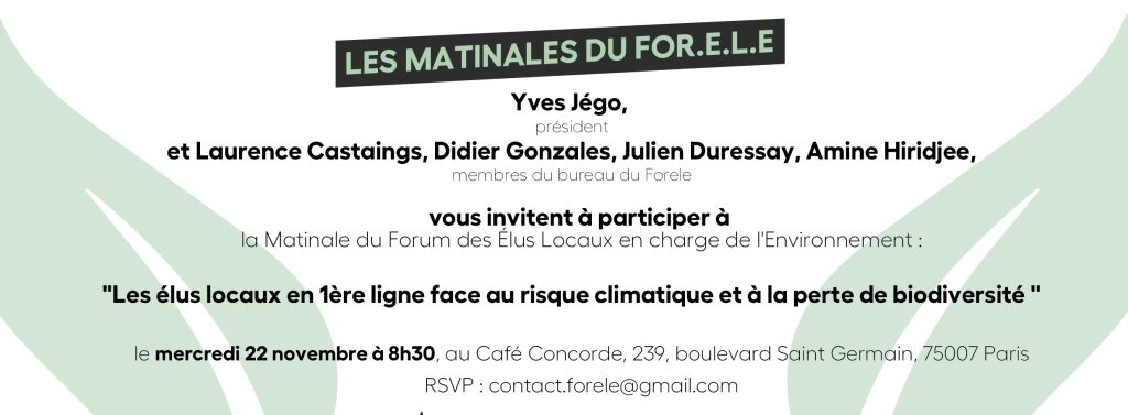 Les élus locaux en première ligne face aux risques climatiques et à la perte de biodiversité
