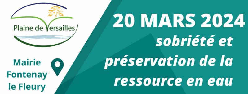 Colloque « sobriété et préservation de la ressource en eau »