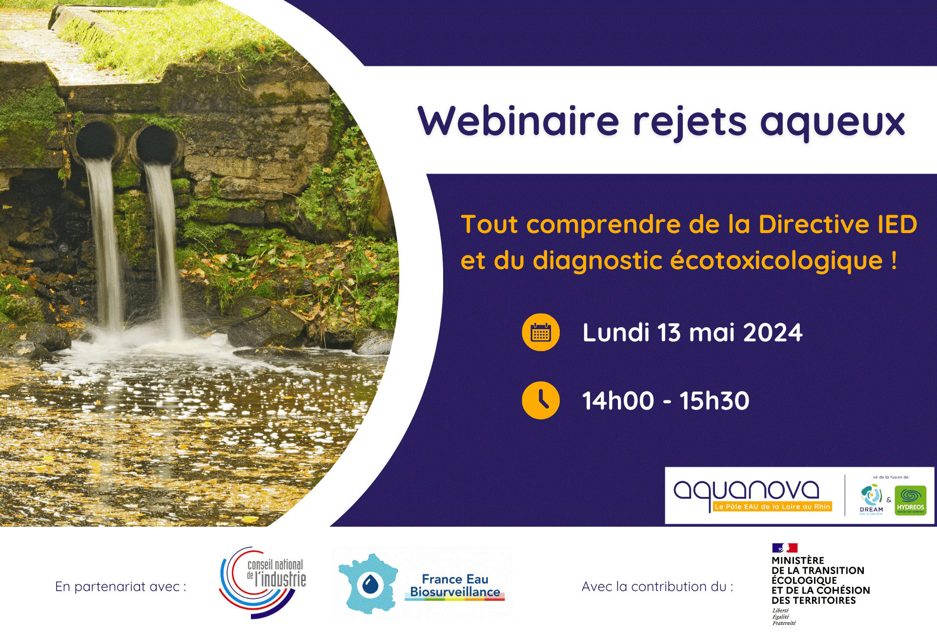 Webinaire sur les rejets aqueux