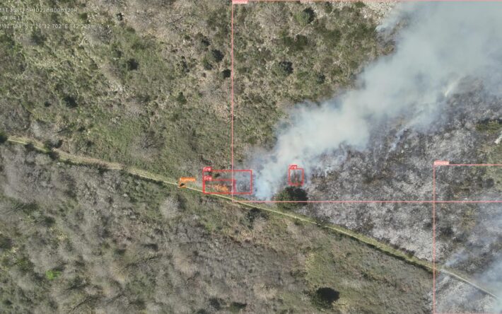 Détection incendie par drone - Crédits photo : Menaps