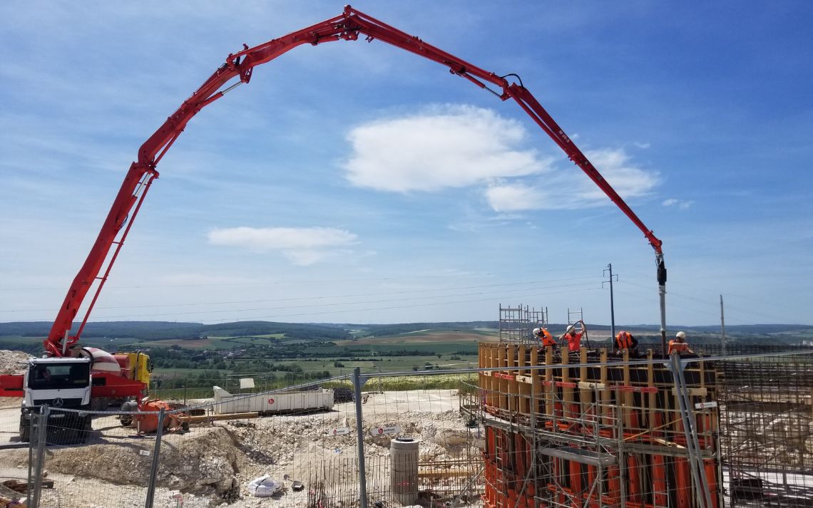 Construction du réservoir du projet Val de Meuse - Crédits photo : SIELL