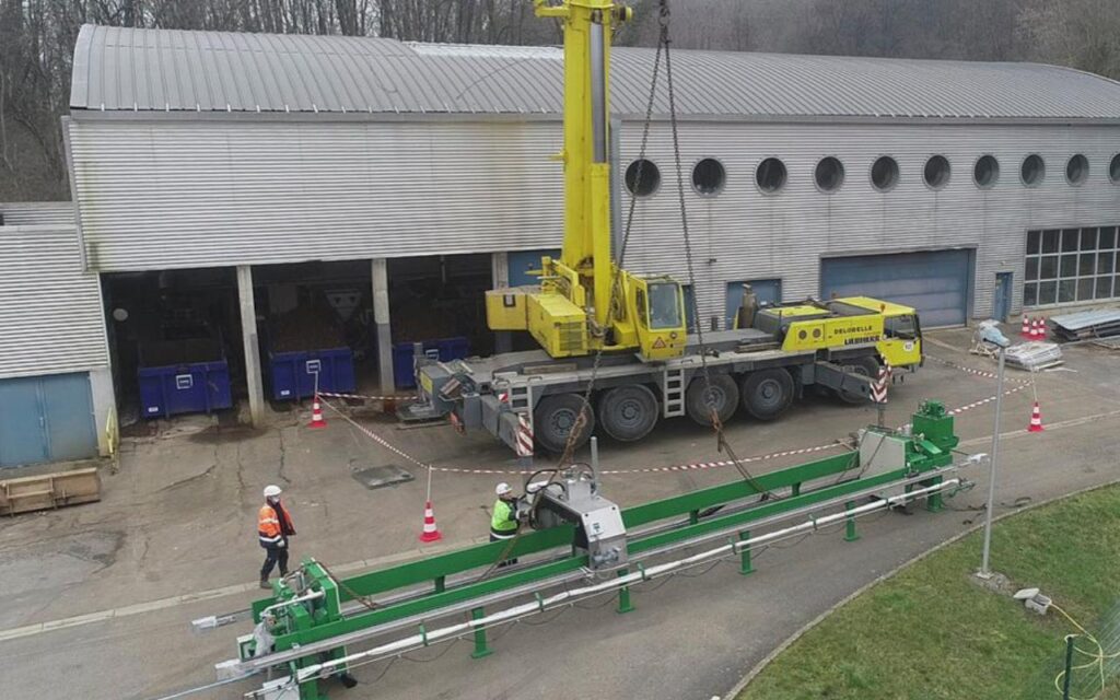 Installation d'un nouveau filtre-presse à la station d'épuration de Charleville-Mézières (08)