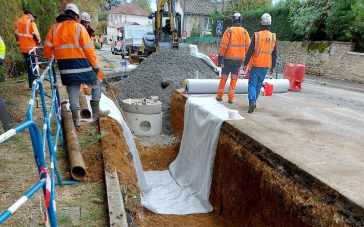 Le chantier de mise en séparatif rue de a Liberté a duré 12 mois, de juillet à décembre 2023 
- Crédits photo : Banque des Territoires