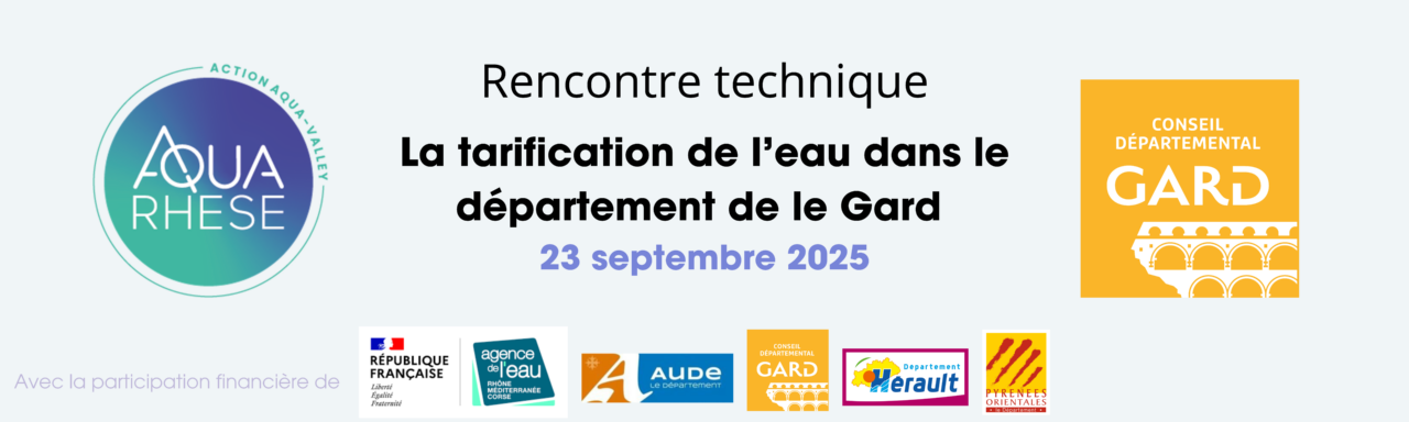 Rencontre technique : Envisager la tarification de l’eau dans le Gard
