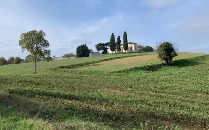 Vue de la parcelle avant le démarrage des travaux - Crédits photo : Eau 47